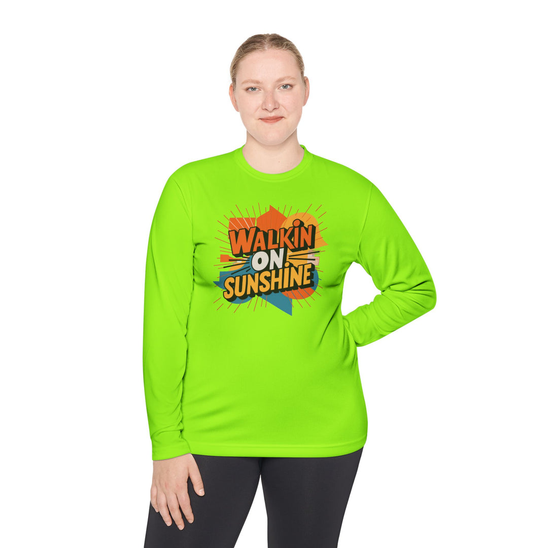 Unisex Lightweight Long Sleeve Tee - Walking On Sunshine