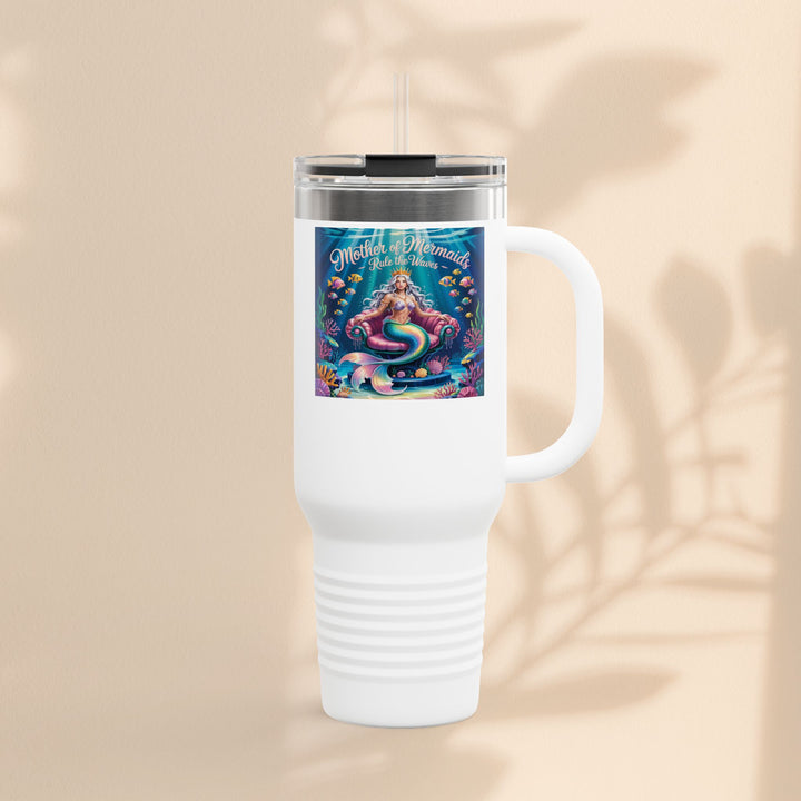 Mother of the Mermaids Insulated Travel Mug, 40oz | Perfect for Road Trips, Summer Days