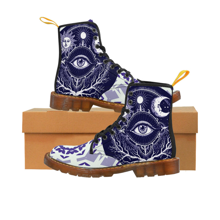 Women's Canvas Boots - Sacred Eye Boots