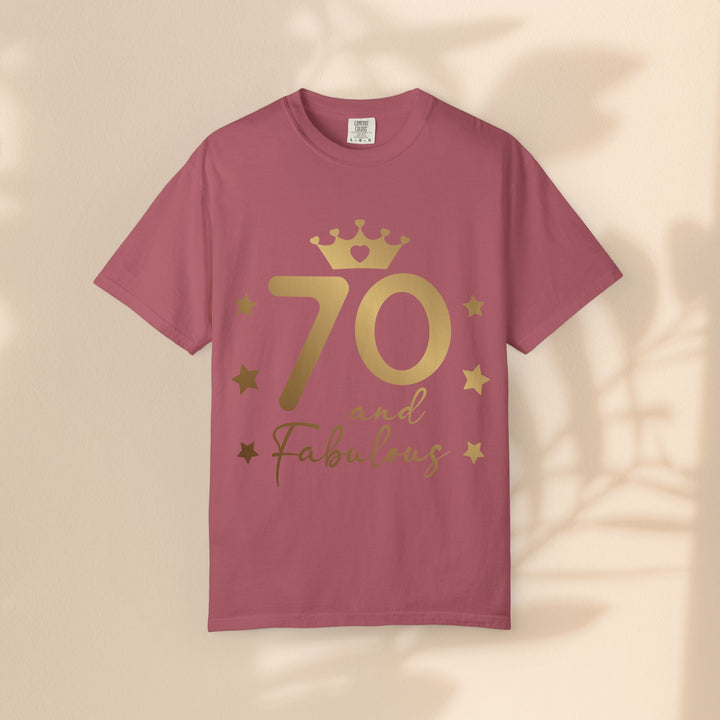 70 and Fabulous Unisex Garment-Dyed T-shirt | Birthday Celebration Tee, Gift for 70th Birthday, Vintage Style Shirt, Fun Party Wear, [...]