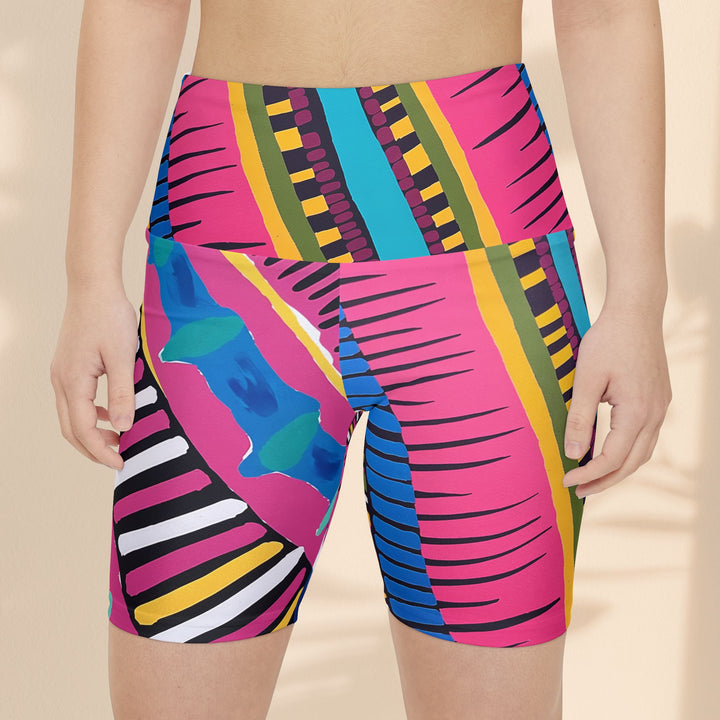 Pink Party Women's Workout Shorts - Colorful Performance Athletic Wear