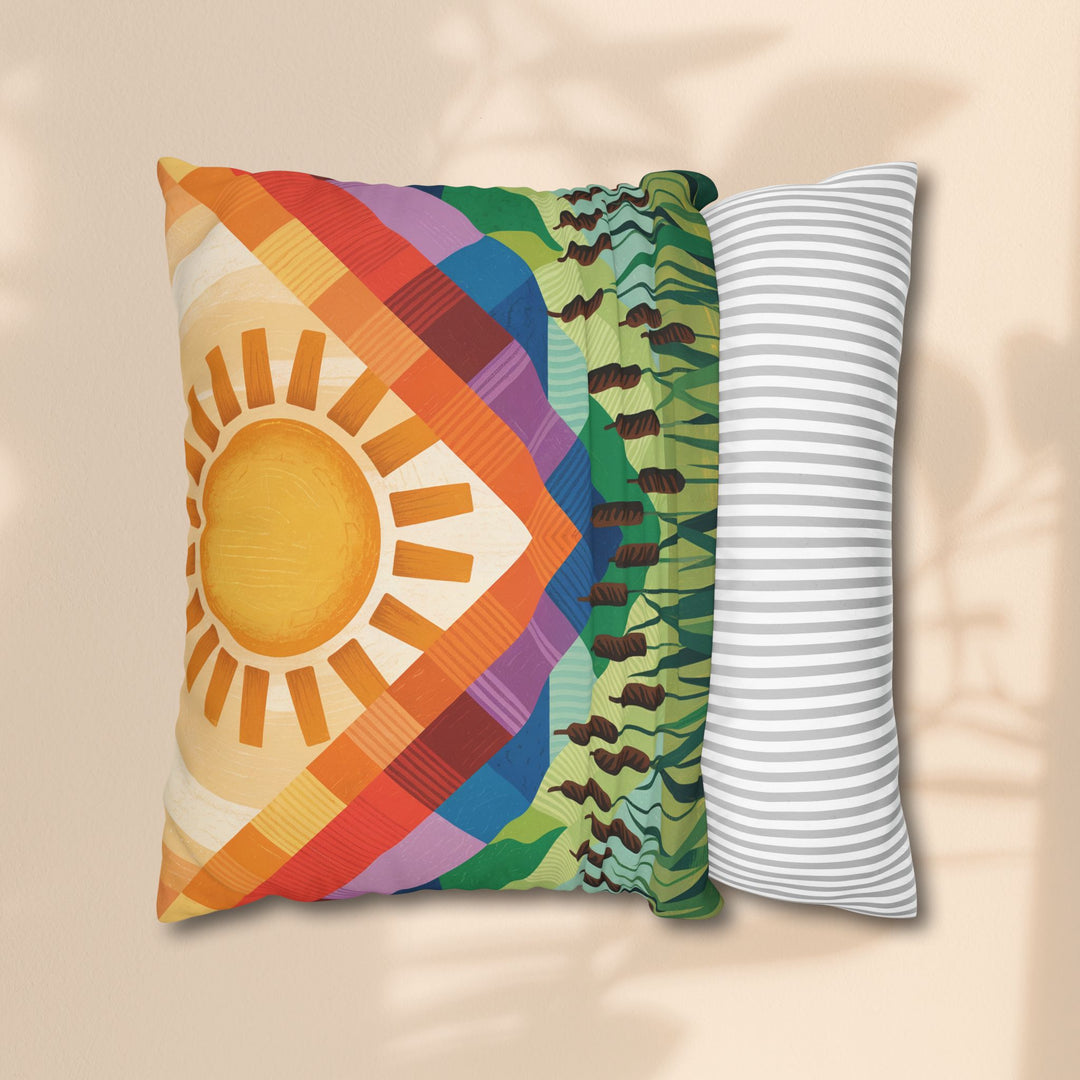 Seminole Sunburst - Vibrant Sunburst Decorative Pillowcase