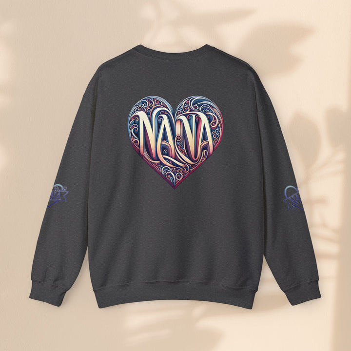 Nana Heart Design Unisex Crewneck Sweatshirt - Cozy Gift for Grandmothers
