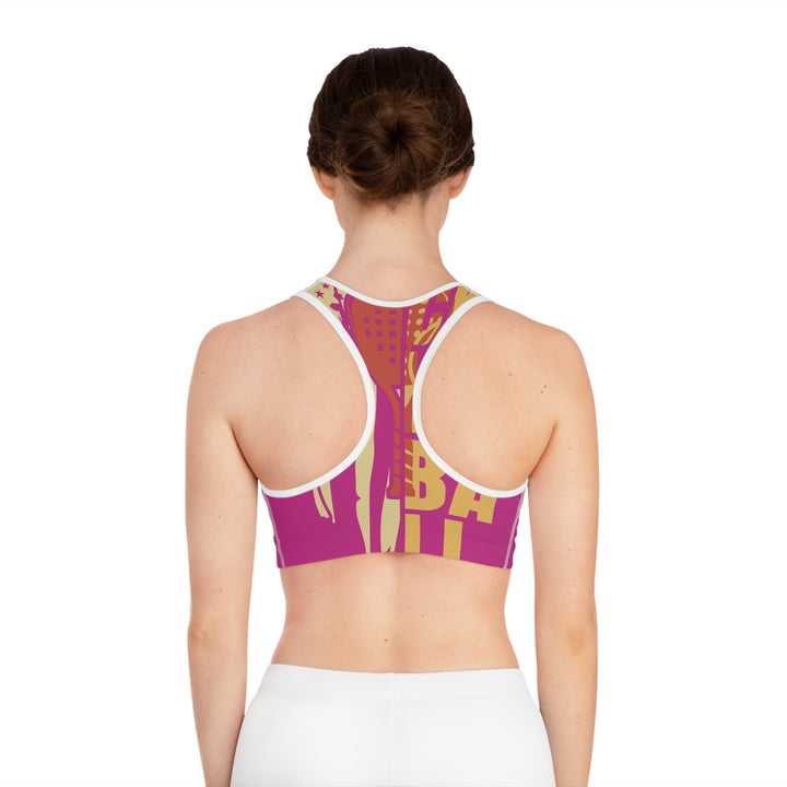 Sports Bra - Pickleball Pink Love