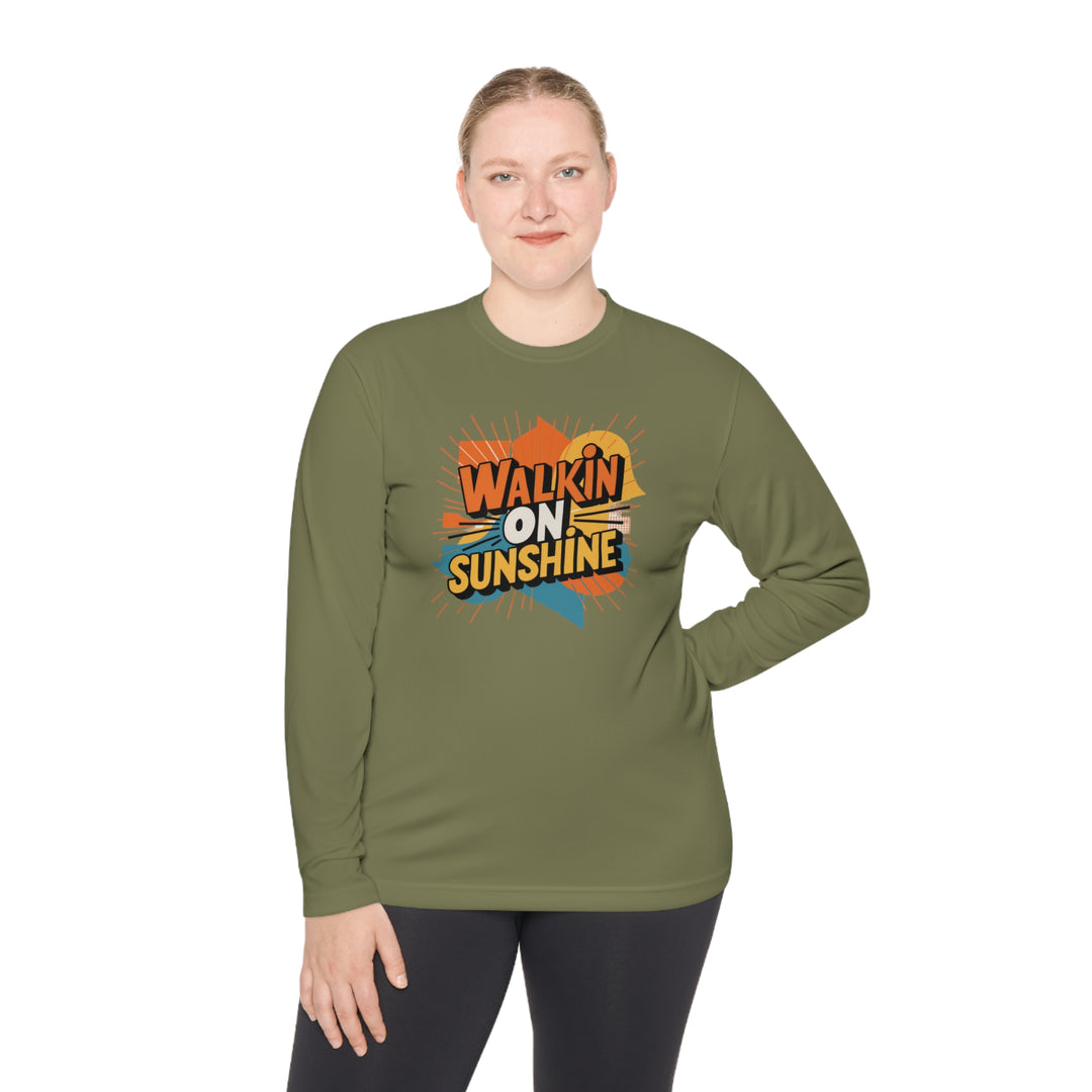 Unisex Lightweight Long Sleeve Tee - Walking On Sunshine