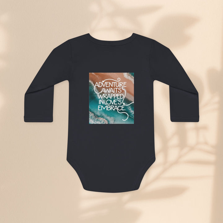 Baby Long-Sleeve Organic Bodysuit - Adventure Awaits