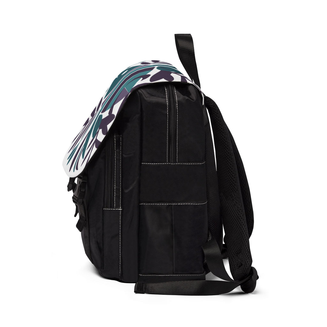 Unisex Casual Shoulder Backpack - Tribal Fish