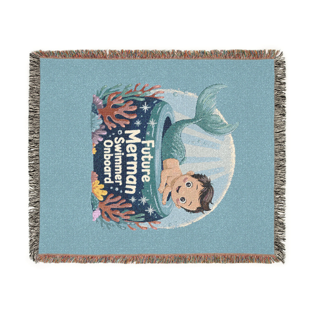Cozy Future Merman Woven Blanket