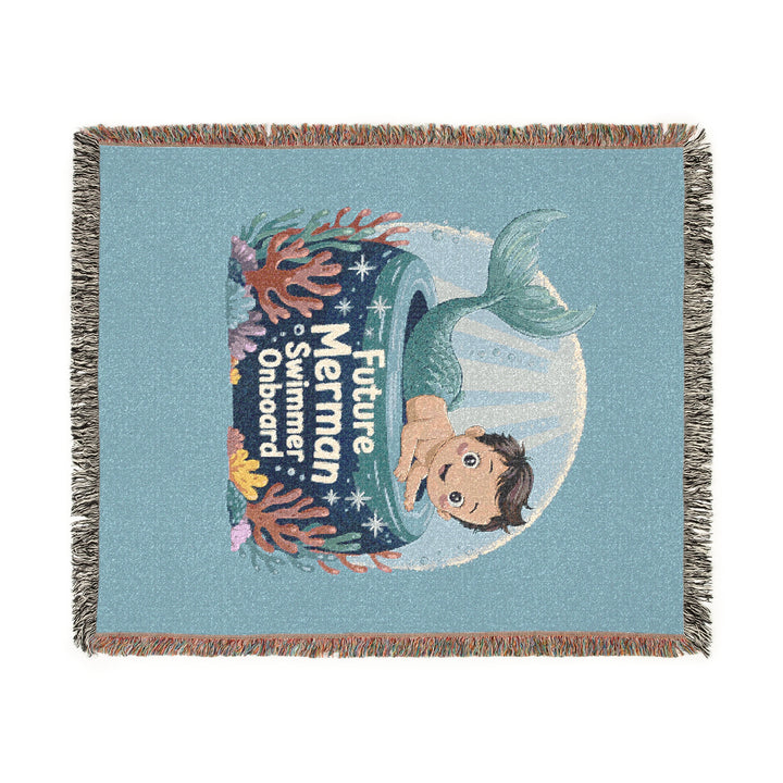 Cozy Future Merman Woven Blanket