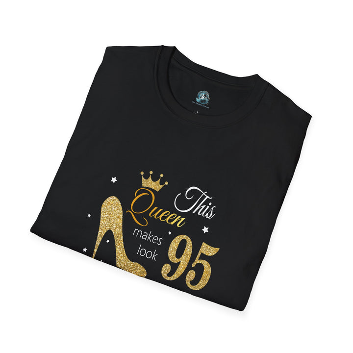 95 year old Fabulous Queen T-Shirt, Stylish Graphic Tee, Birthday Gift, Fashion Top, Statement Shirt