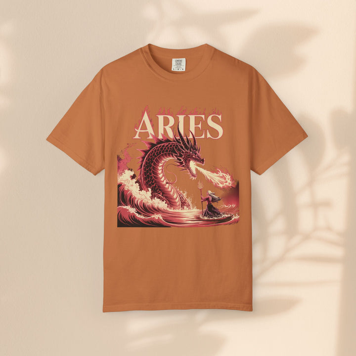 Aries Graphic T-Shirt: Unisex Astrology Tee, Zodiac Shirt for Birthdays & Everyday Wear, Perfect Gift for Aries Friends