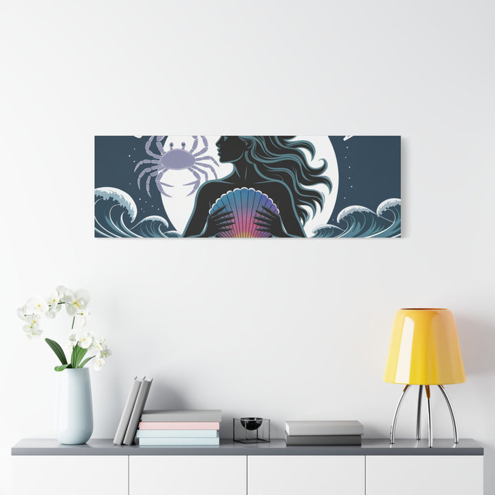 Zodiac Cancer Matte Stretched Canvas Wall Art