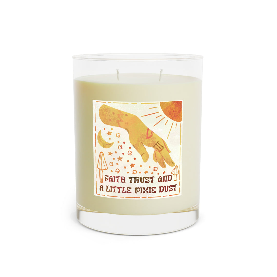 Scented Candle - Full Glass, 11oz - Faith, Trust, and Pixie Dust