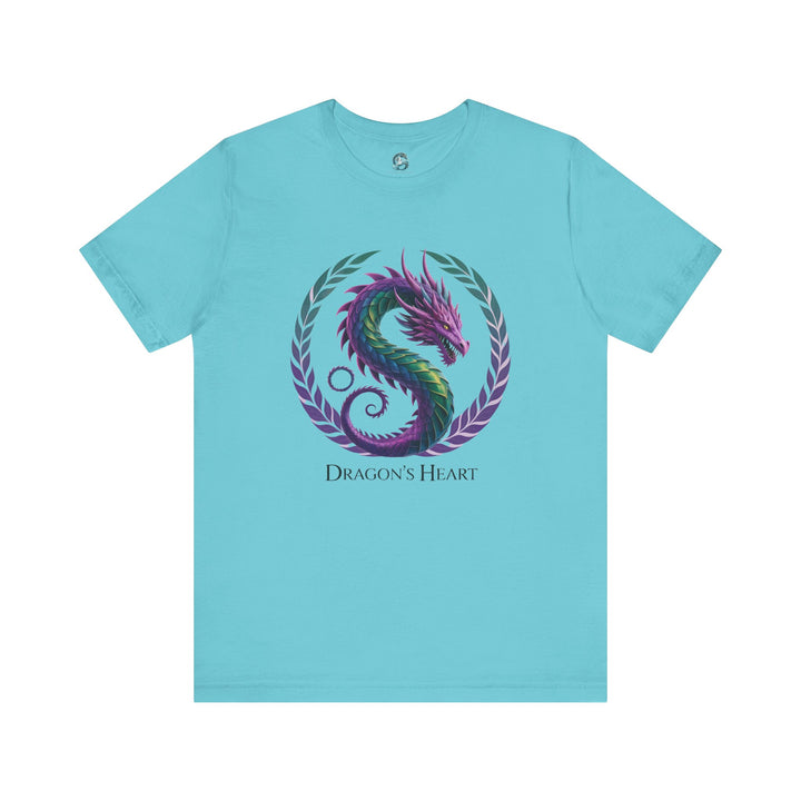 Mythical Dragon's Heart Unisex Tee, Fantasy Shirt, Gift for Gamers, Unique Dragon Design, Casual Wear, Dragon Lover's Apparel