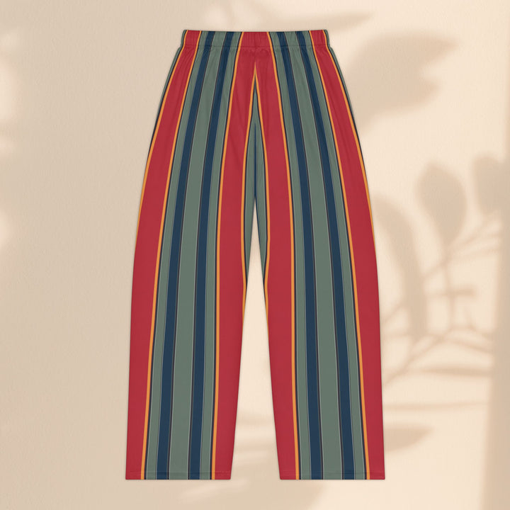 Sea Dragon Dreams Striped Lounge Pajama Pants — Wide-Leg Comfort