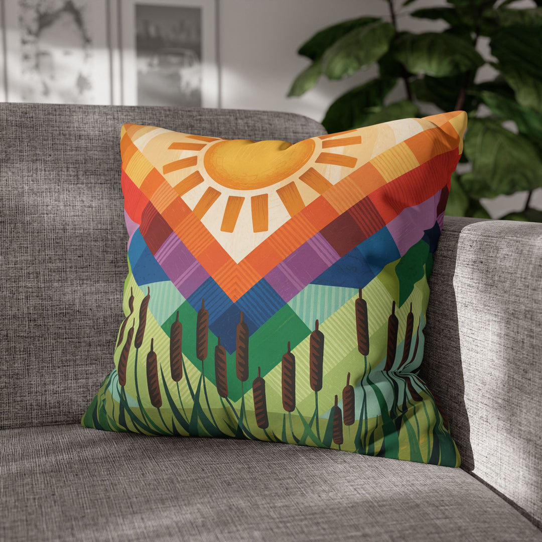 Seminole Sunburst - Vibrant Sunburst Decorative Pillowcase