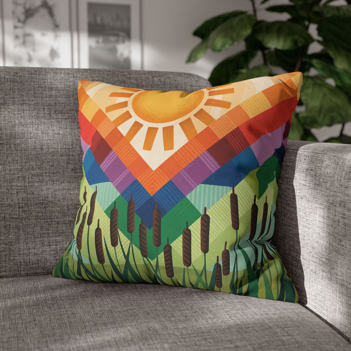 Seminole Sunburst - Vibrant Sunburst Decorative Pillowcase