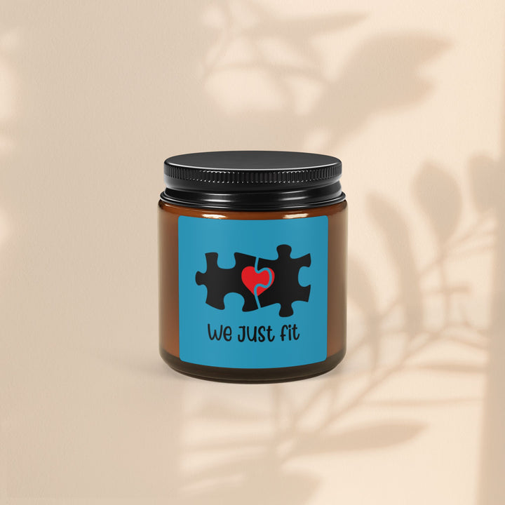 Scented Soy Candle (Multi-Size, Amber Jar) - We Just Fit