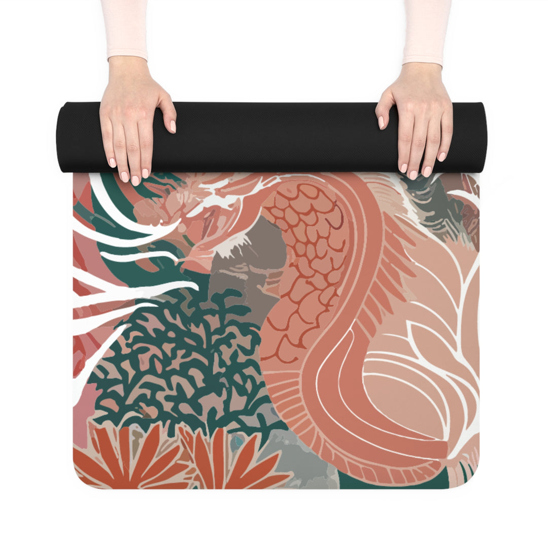 Rubber Yoga Mat - Subtle Dragon