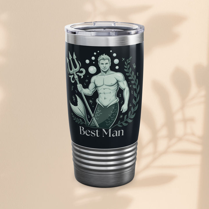 Best Man Ringneck Tumbler, 20oz | Personalized Gifts for Best Man, Wedding, Bridal Party, Unique Drinkware