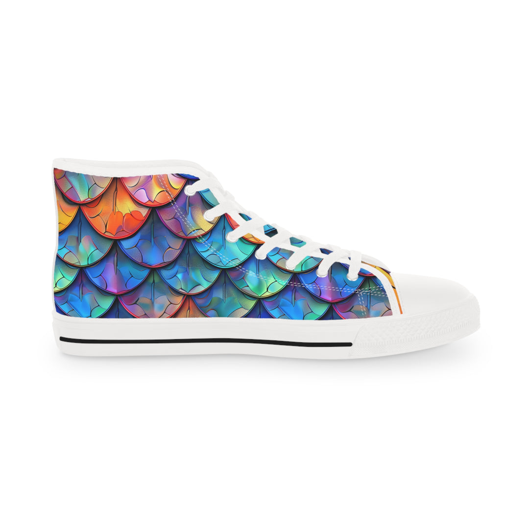 Men's High Top Sneakers - Dragon Scale Sneakers