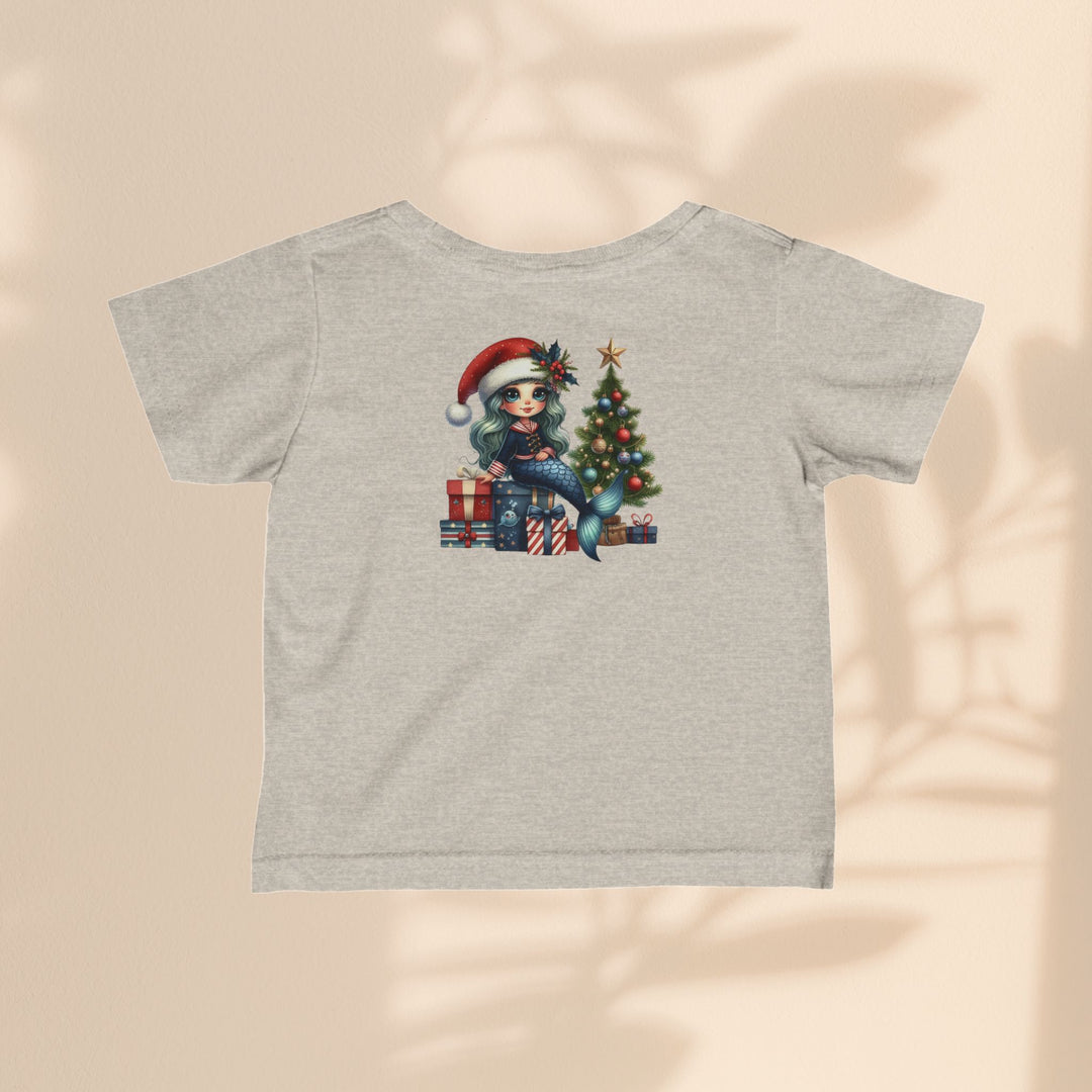 Infant Fine Jersey Tee - Mermaid Christmas