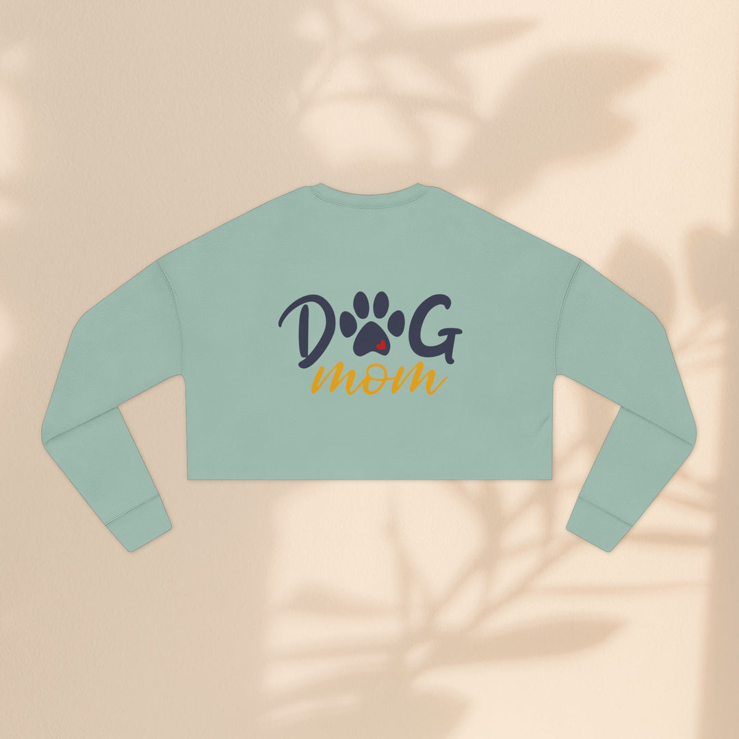 Dog Mom Cropped Sweatshirt - Perfect Gift for Dog Lovers