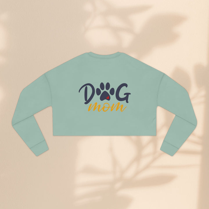 Dog Mom Cropped Sweatshirt - Perfect Gift for Dog Lovers