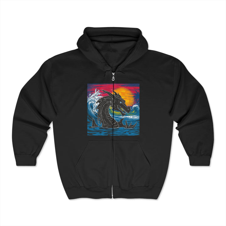 Unisex Heavy Blend™ Full Zip Hooded Sweatshirt - Conquering Dragon