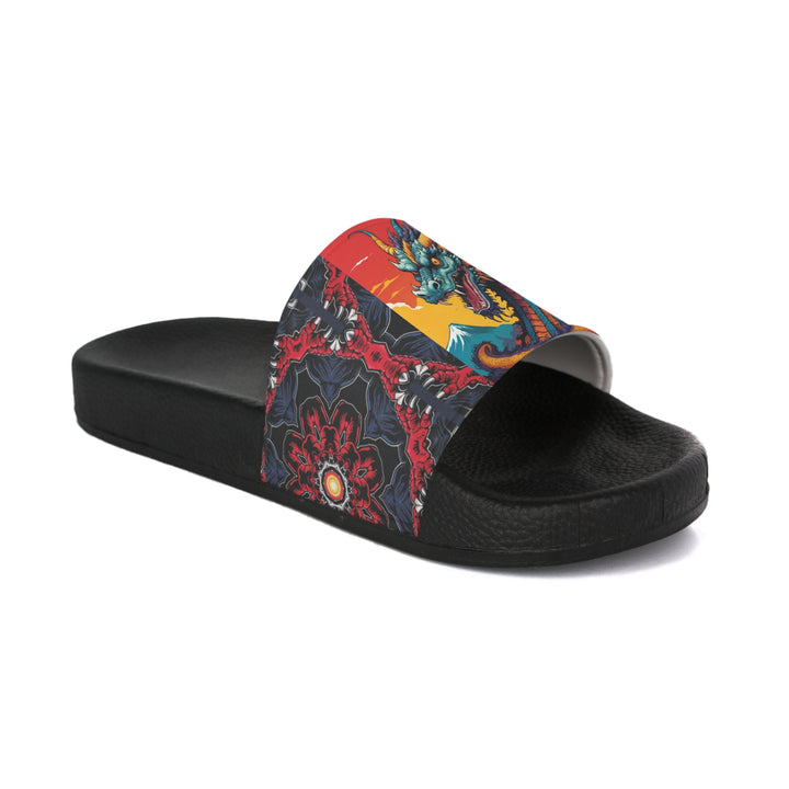 Men's Slide Sandals - Japanese Dragon