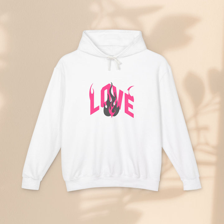 Unisex Lightweight Hooded Sweatshirt - LOVE