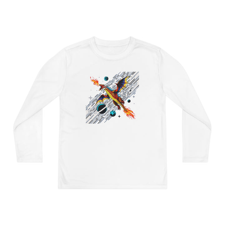 Youth Long Sleeve Competitor Tee - Galaxy Dragon