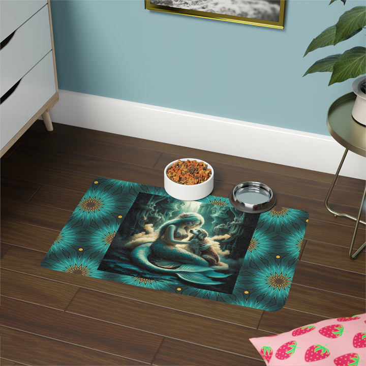 Pet Food Mat (12x18) - Mermaid's Dog