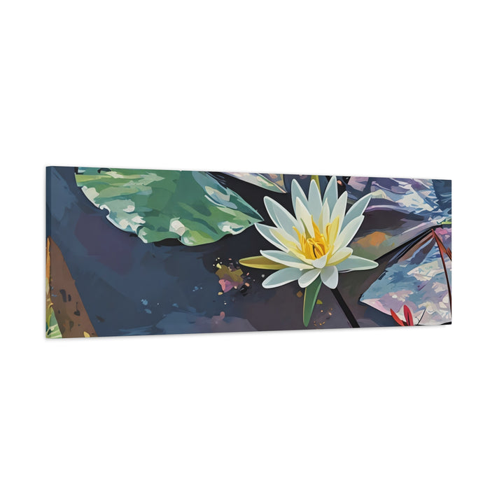 Water Lily Canvas Art Print – Nature Wall Décor