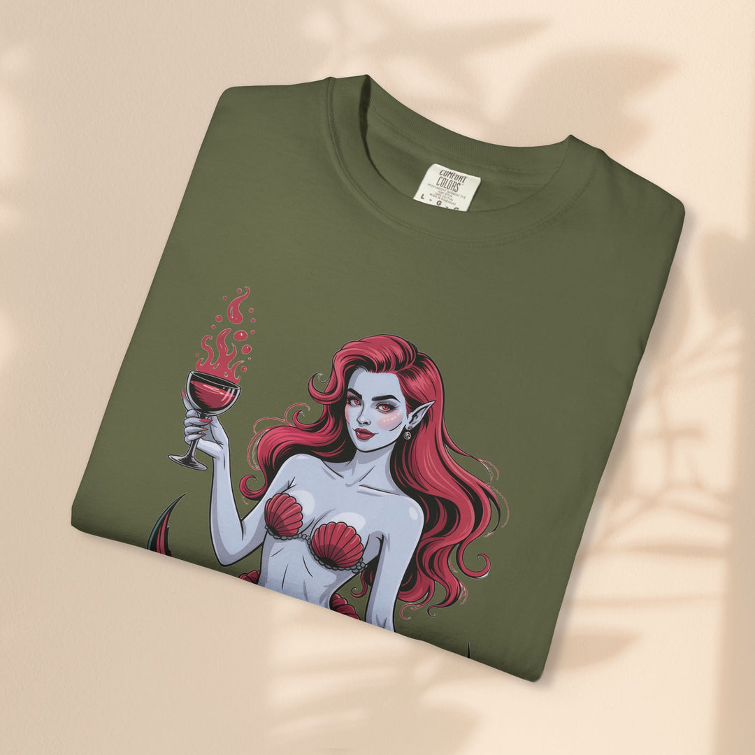 Mermaid-Themed Unisex T-Shirt – Fun Summer Apparel, Beach Lover Gift, Vintage Style Tee