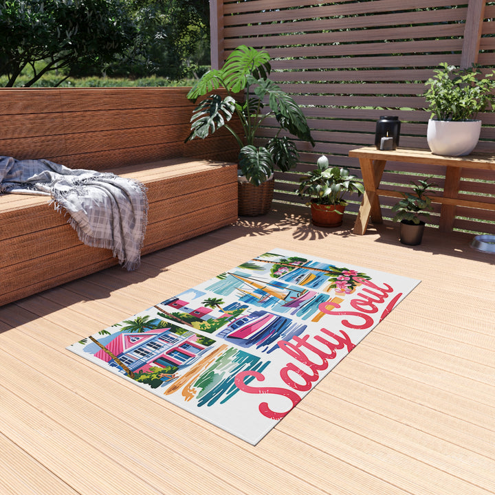 Pensacola Florida Outdoor Rug, Coastal Home Accessory