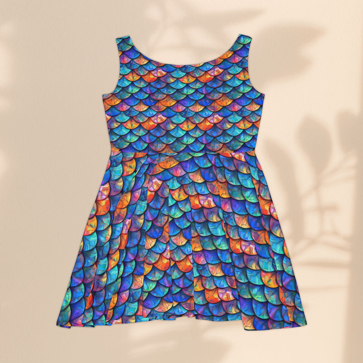 Women's Skater Dress (AOP) - Colorful Mermaid