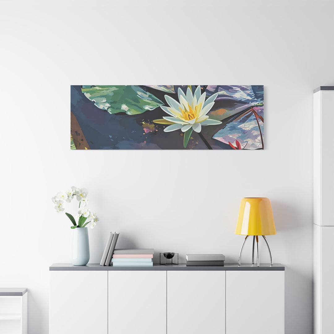 Water Lily Canvas Art Print – Nature Wall Décor