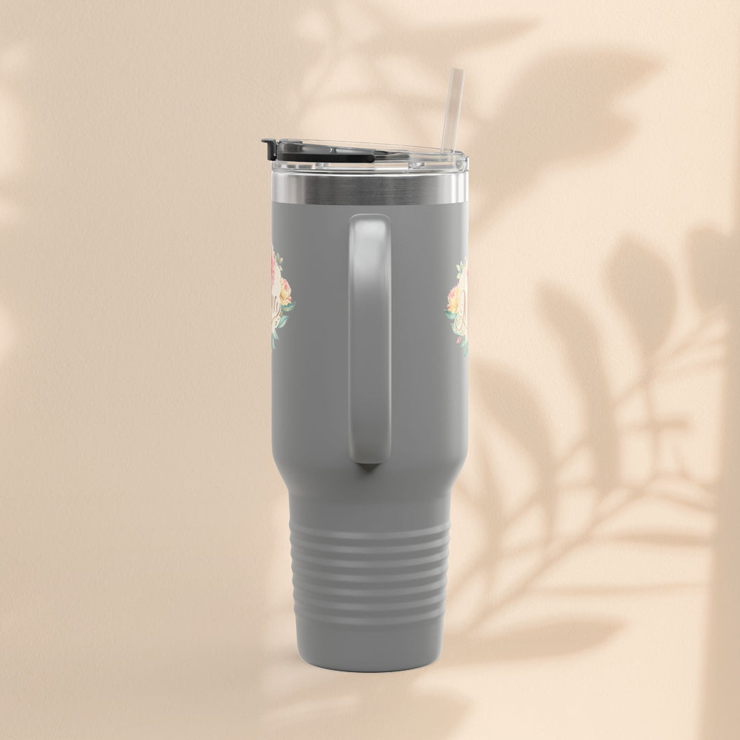 Floral Insulated Travel Mug for Moms - 40oz