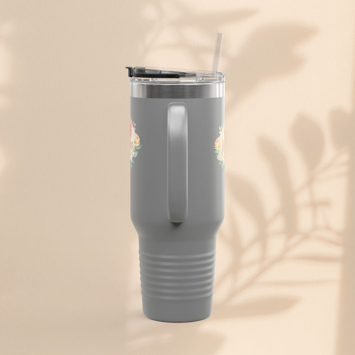 Floral Insulated Travel Mug for Moms - 40oz