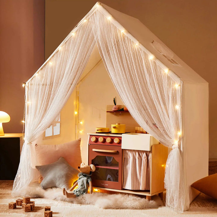 Tiny Land® Kids Play Tent with Star Lights – Large & Cozy