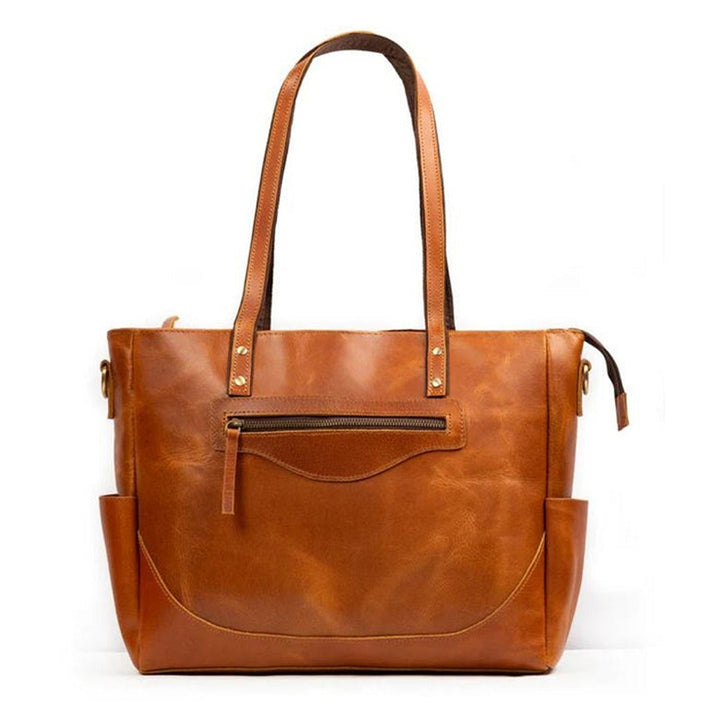 Luxury Kodiak Tote - Tan | Premium Leather Tote Bag