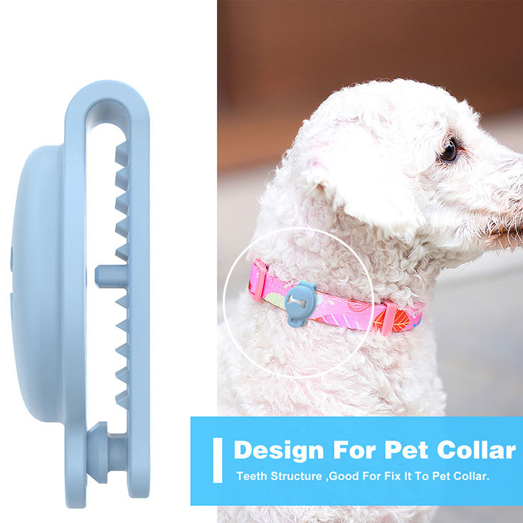 Silicone Pet Tracker Holder | Protective AirTag Collar Case