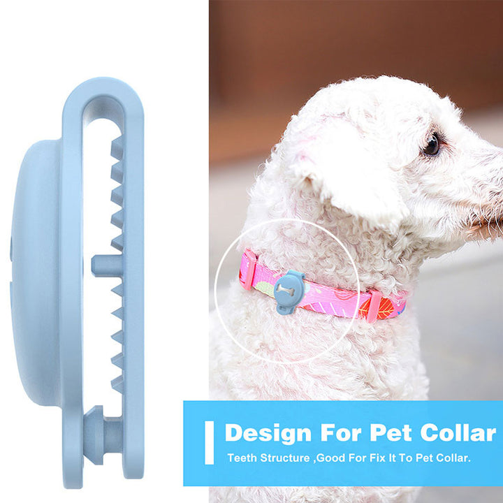 Silicone Pet Tracker Holder | Protective AirTag Collar Case