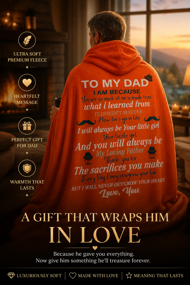 Snuggle Blanket - From Your Daughter to Dad
