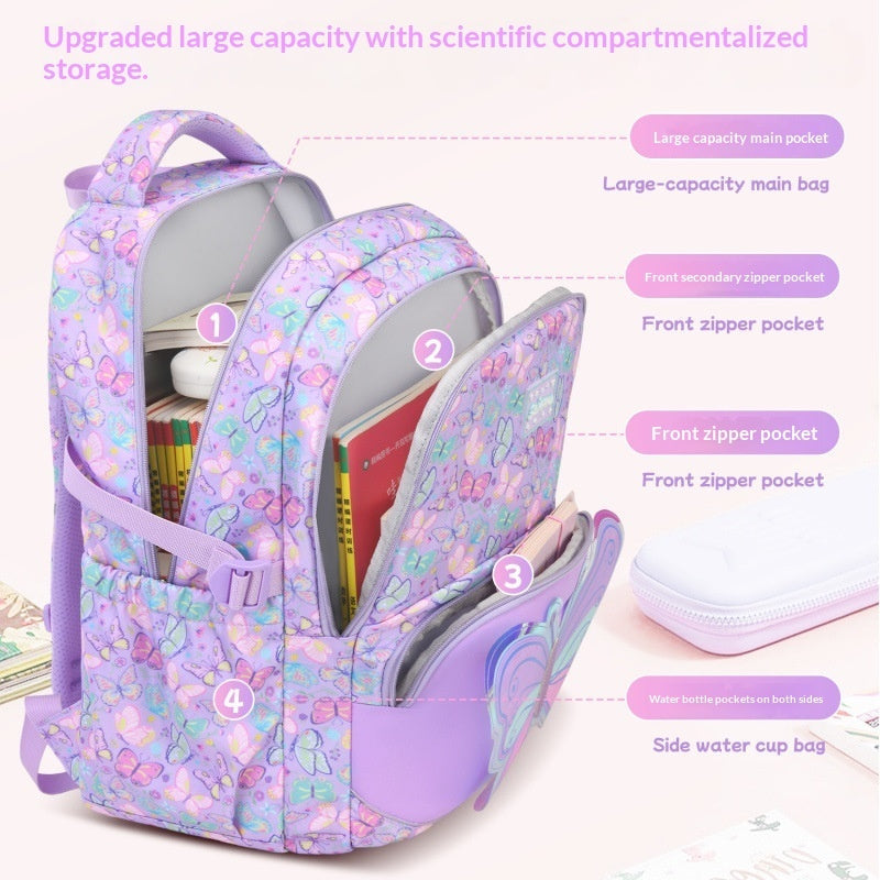 Large-Capacity Backpack Set For Female Students