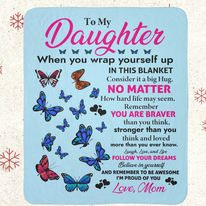 Sherpa Blanket - Love To My Daughter