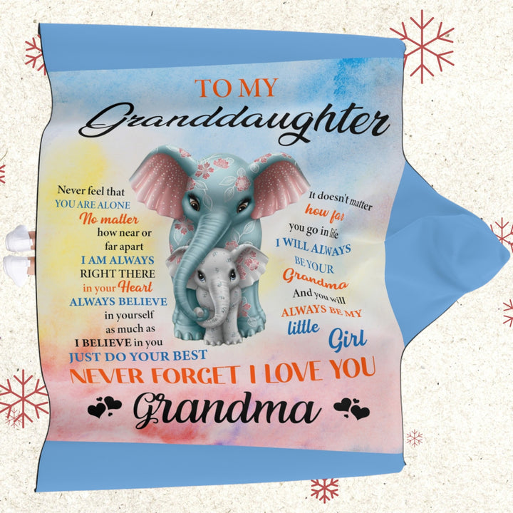 Hooded Blanket - To My Granddaughter from Grandma