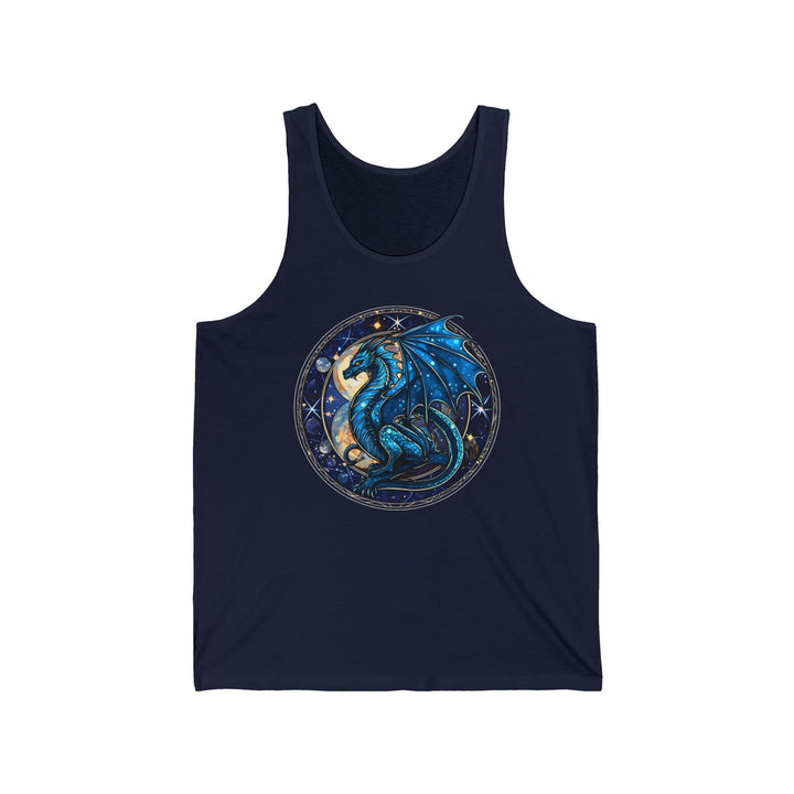 Unisex Jersey Tank - Blue Dragon