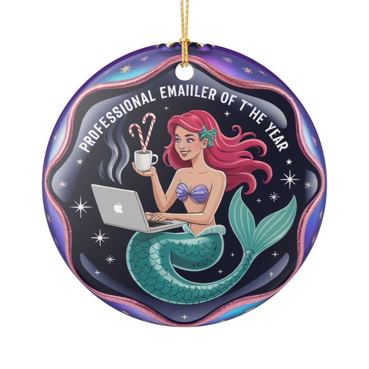 Mermaid Emailer of the Year Ceramic Decoration Ornament
